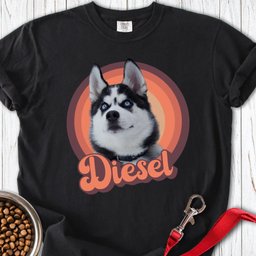 Personalized Dog Portrait Premium Tee Gift For Dog Lover