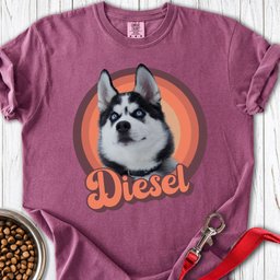 Personalized Dog Portrait Premium Tee Gift For Dog Lover