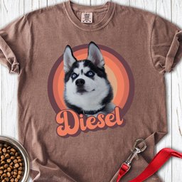 Personalized Dog Portrait Premium Tee Gift For Dog Lover