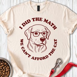 Math Labrador T Shirt Gift For Dog Lover