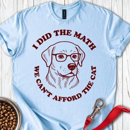 Math Labrador T Shirt Gift For Dog Lover