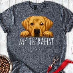 My Therapist Yellow Lab T Shirt Gift For Dog Lover