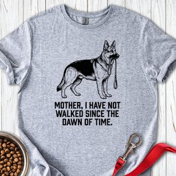 Mother Walking German Shepherd T Shirt Gift For Mom