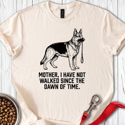 Mother Walking German Shepherd T Shirt Gift For Mom