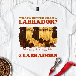 Personalized Labrador T Shirt Gift For Dog Lover