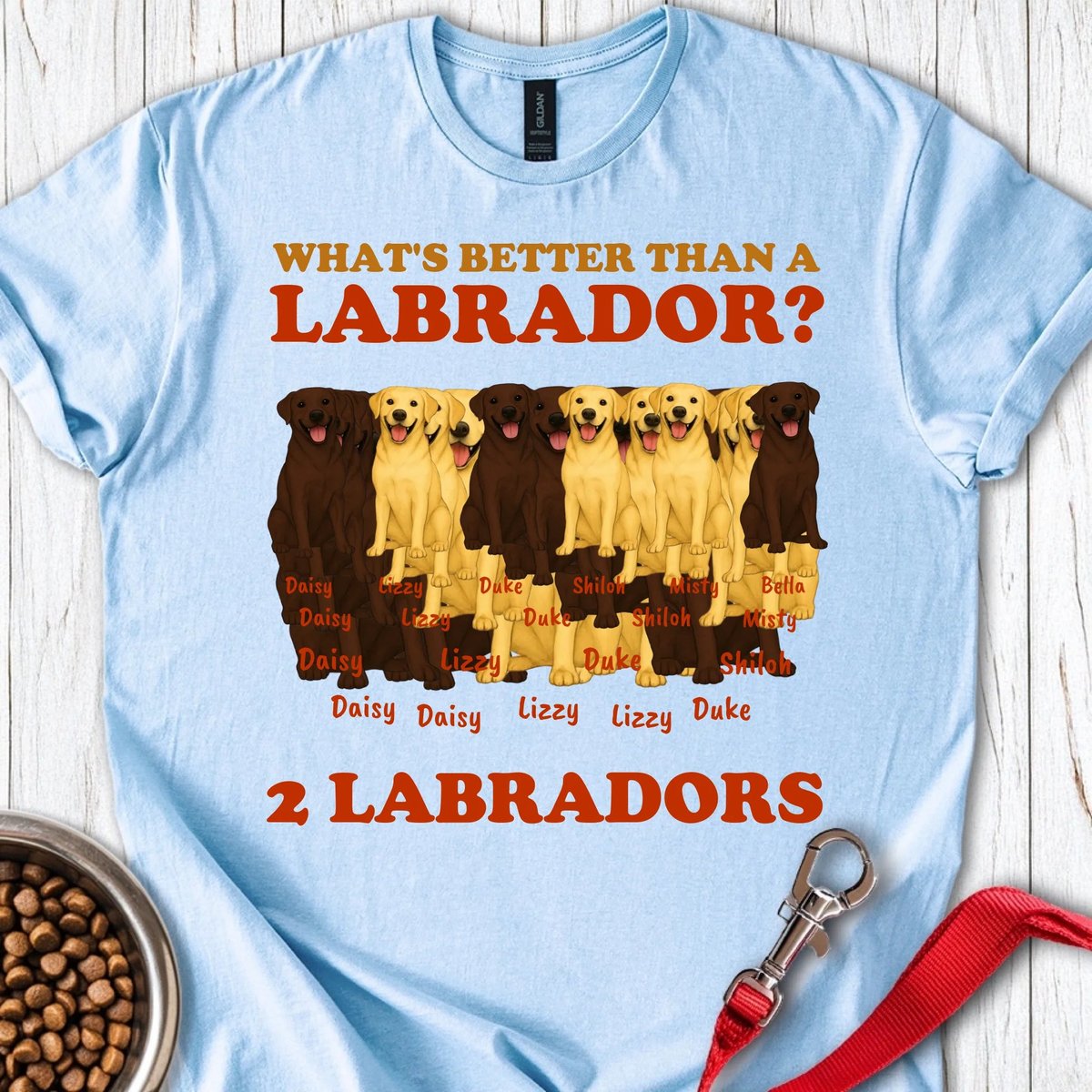 Personalized Labrador T Shirt Gift For Dog Lover