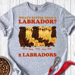 Personalized Labrador T Shirt Gift For Dog Lover