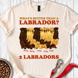 Personalized Labrador T Shirt Gift For Dog Lover