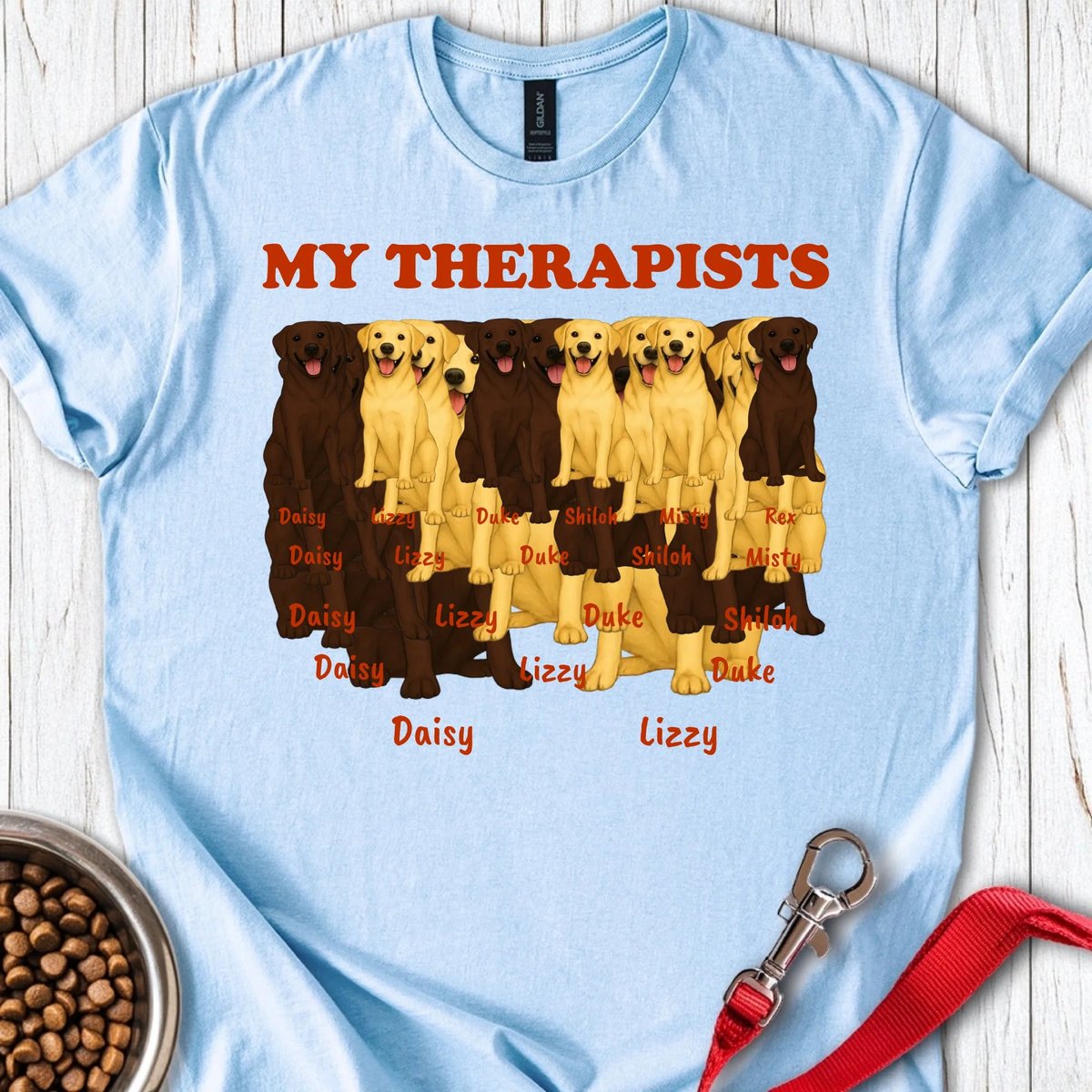 Personalized Therapist Labrador T Shirt Gift For Dog Lover