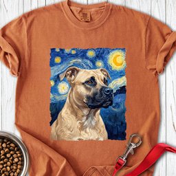 Pitbull Fawn Van Gogh Premium Tee Gift For Dog Lover