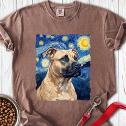 Pitbull Fawn Van Gogh Premium Tee Gift For Dog Lover