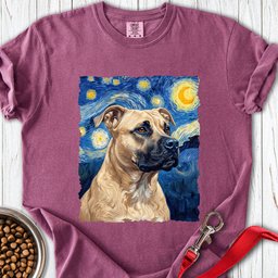 Pitbull Fawn Van Gogh Premium Tee Gift For Dog Lover
