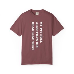 Pit Bull Tilts His Head Premium Tee Gift For Dog Lover