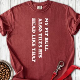 Pit Bull Tilts His Head Premium Tee Gift For Dog Lover