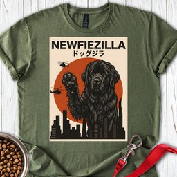 Newfoundland Newfiezilla T Shirt Gift For Dog Lover