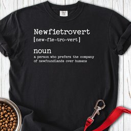 Newfoundland Newfietrovert Premium Tee Gift For Dog Lover