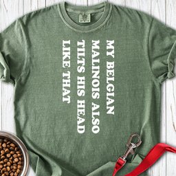 Malinois Tilt His Head Premium Tee Gift For Dog Lover