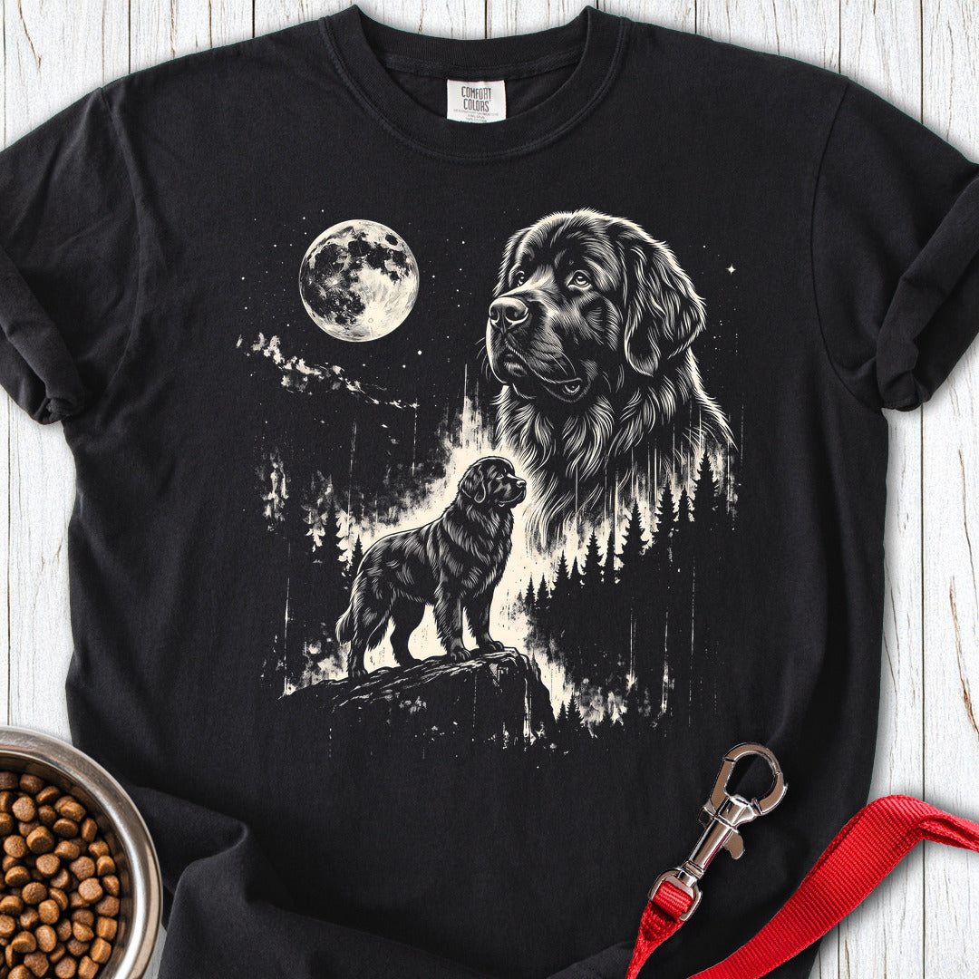 Newfoundland Moonlight Premium Tee Gift For Dog Lover