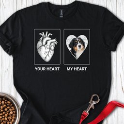 Personalized My Heart Dog T Shirt Gift For Dog Lover