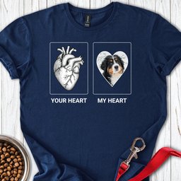 Personalized My Heart Dog T Shirt Gift For Dog Lover