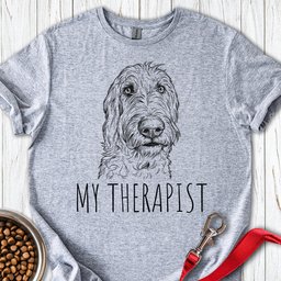 My Therapist Irish Wolfshound T Shirt Gift For Dog Lover