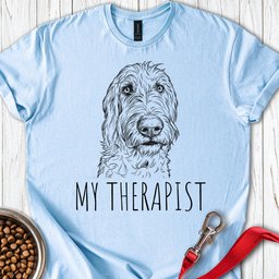 My Therapist Irish Wolfshound T Shirt Gift For Dog Lover