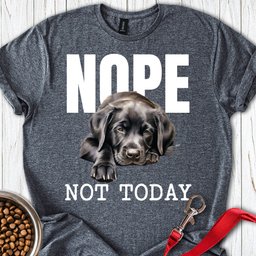 Nope Not Today Labrador T Shirt Gift For Dog Lover