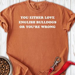 Love English Bulldog Premium Tee Gift For Dog Lover
