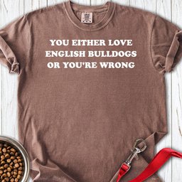 Love English Bulldog Premium Tee Gift For Dog Lover