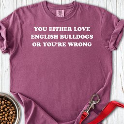 Love English Bulldog Premium Tee Gift For Dog Lover