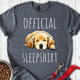 Official Sleepshirt Golden Retrievers T Shirt Gift For Dog Lover
