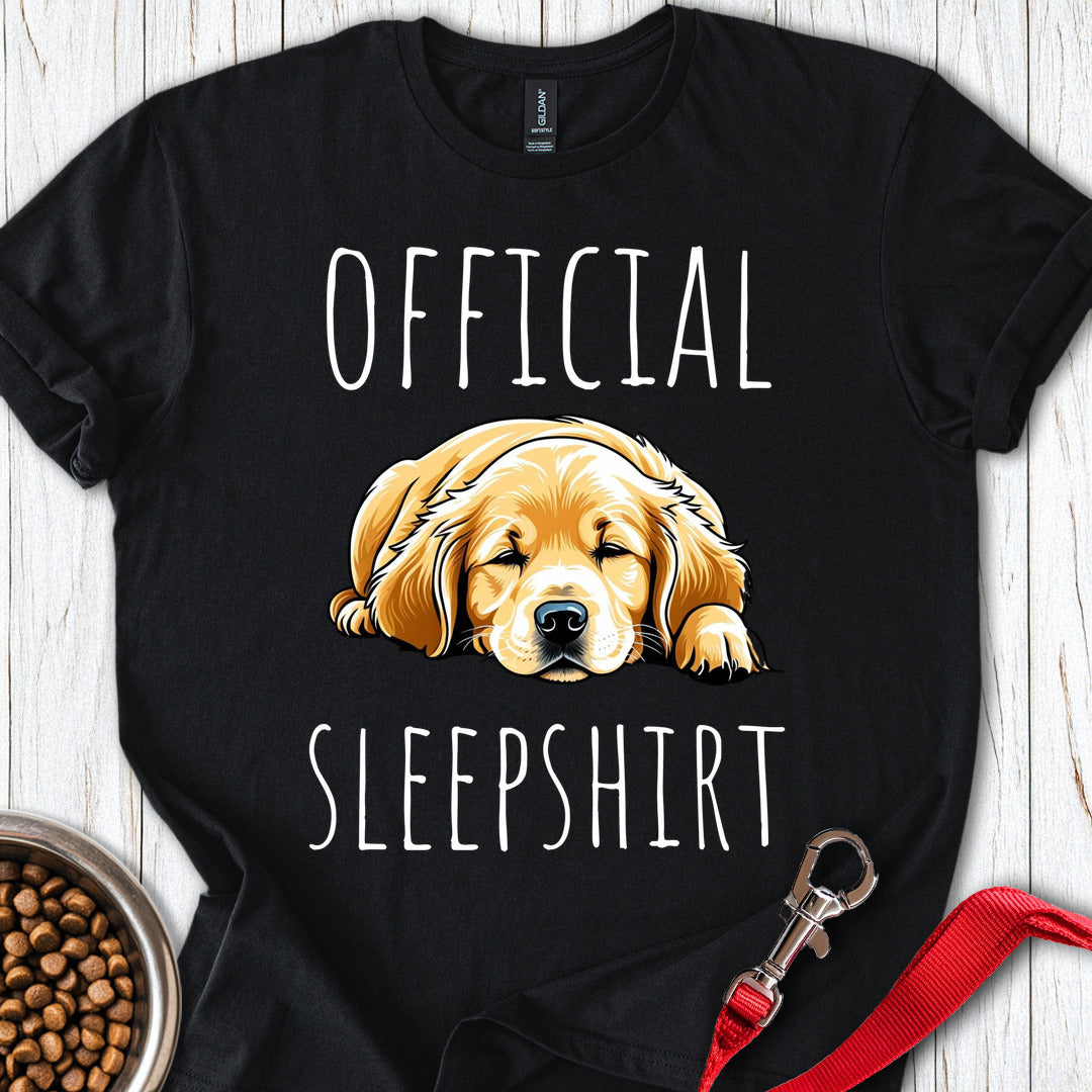 Official Sleepshirt Golden Retrievers T Shirt Gift For Dog Lover