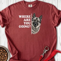 Norwegian Elkhound Where Are You Going Premium Tee Gift For Dog Lover