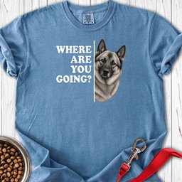 Norwegian Elkhound Where Are You Going Premium Tee Gift For Dog Lover