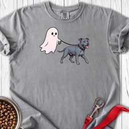 Pitbull Blue Ghost Walk Premium Tee Gift For Dog Lover