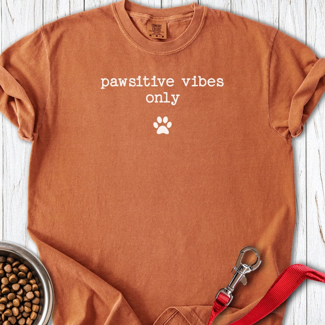 Pawsitive Vibes Only Premium Tee Gift For Dog Lover