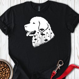 Newfoundland Flowers T Shirt Gift For Dog Lover