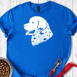 Newfoundland Flowers T Shirt Gift For Dog Lover