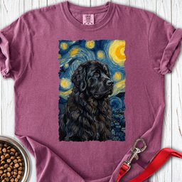 Newfoundland Van Gogh Premium Tee Gift For Dog Lover