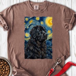 Newfoundland Van Gogh Premium Tee Gift For Dog Lover