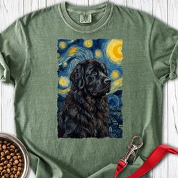 Newfoundland Van Gogh Premium Tee Gift For Dog Lover