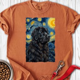 Newfoundland Van Gogh Premium Tee Gift For Dog Lover