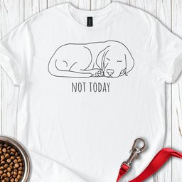 Not Today Labrador Line Art T Shirt Gift For Dog Lover