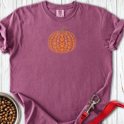 Paw Print Pumpkin Premium Tee Small Print Gift For Dog Lover