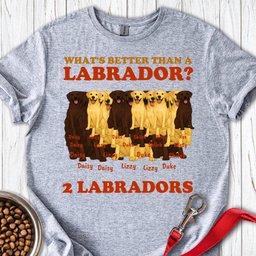 Personalized Fox Red Labrador T Shirt Gift For Dog Lover