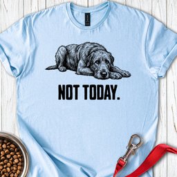 Not Today Irish Wolfhound T Shirt Gift For Dog Lover