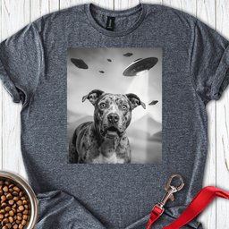 Pit Bull Ufo T Shirt Gift For Dog Lover