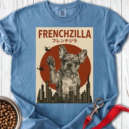 Merle French Bulldog Frenchzilla Premium Tee Gift For Dog Lover