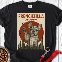 Merle French Bulldog Frenchzilla Premium Tee Gift For Dog Lover