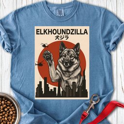 Norwegian Elkhound Elkhoundzilla Premium Tee Gift For Dog Lover